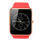 Smartwatch u-watch gt08 bluetooth rosu, sim