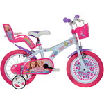 Bicicleta copii Dino Bikes 14' Barbie, Dino Bikes