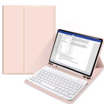 Husa cu tastatura Tech-Protect Smartcase Pen compatibila cu iPad 10.9 inch 2022 Pink, TECH-PROTECT