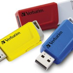 Verbatim Store 'n' Click Flash Drive (pachet de 3), 16 GB (49306), Verbatim