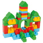 Set de constructie 166 piese in cutie cu roti Pilsan Jumbo Toy Chest