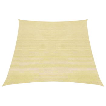 vidaXL Pânză parasolar, bej, 4/5x3 m, HDPE, 160 g/m²