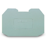 Step-down cover plate; 1 mm thick; gray, Wago