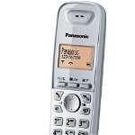 Telefon Fix Panasonic KX-TG2511PDW, display LCD, memorie 50 numere, 5 melodii (Alb), Panasonic