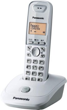 Telefon Fix Panasonic KX-TG2511PDW, display LCD, memorie 50 numere, 5 melodii (Alb), Panasonic