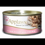 APPLAWS Cat Adult Tuna with Prawn in Broth 6x156 g ton si creveti, hrana pisici, APPLAWS