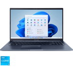 Laptop ASUS VivoBook 15 X1502ZA cu procesor Intel® Core™ i5-1240P pana la 4.40 GHz, 15.6'', Full HD, IPS, 8GB, 512GB SSD, Intel® UHD Graphics, No OS, Icelight Silver