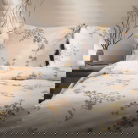 Lenjerie de pat pentru o persoana Deanna, Homla, 2 piese, 140x200 cm, microfibra din poliester, multicolor, Homla