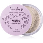 Lovely LOVELY_Sweet Kissing Powder Mineral Loose Powder Înfrumusețator de piele Fixator de față mineral transparent, puternic matifiant 5,5 g, Lovely