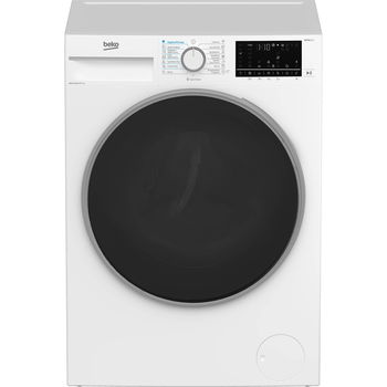 Masina de spalat rufe cu uscator Beko B5DFT58442W, spalare 8 kg, uscare 5 kg, 1400 rpm, clasa D, latime 60 cm, motor ProSmart Inverter, tehnologie HomeWhiz prin Bluetooth, tehnologie SteamCure, IronFast, AddXtra, alb