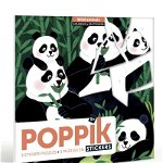 Joc creativ cu stickere puzzle Animale Poppik, Poppik