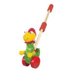 Jucarie de impins dinozaur, Orange Tree Toys, Orange Tree Toys