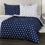 Lenjerie pat 1 pers. 4Home Stars Navy blue, bumbac, 160 x 200 cm, 70 x 80 cm