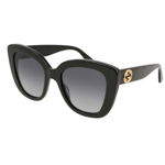 Gucci ochelari de soare femei, culoarea negru, GG0327S, Gucci