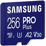 Card de Memorie MicroSDHC PRO PLUS 256GB, Class10/Grade 3 cu cititor de carduri, Samsung