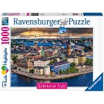 Puzzle Stockholm Suedia, 1000 Piese, Ravensburger