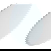 Capac de toaleta cu sistem automat de coborare, Wenko, Bilbao, 35 x 43.5 cm, duroplast, alb, Wenko