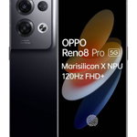 Telefon Mobil Oppo Reno 8 Pro, Procesor MediaTek Dimensity 8100-Max, AMOLED Capacitiv touchscreen 6.7", 8GB RAM, 256GB Flash, Camera Tripla 50+8+2MP, 5G, Wi-Fi, Dual Sim, Android (Negru)