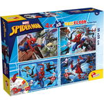 Puzzle de colorat maxi - Spiderman (4 x 48 de piese), LISCIANI