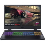 Laptop Acer Gaming 15.6'' Nitro 5 AN515-58, FHD IPS 144Hz, Procesor Intel® Core™ i7-12650H (24M Cache, up to 4.70 GHz), 16GB DDR4, 512GB SSD, GeForce RTX 3050 4GB, No OS, Obsidian Black, Acer