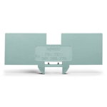Step-down cover plate; 1 mm thick; for 2-, 3- and 4-conductor terminal blocks; gray, Wago