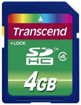 Card Transcend SDHC 4GB clasa 4 (TS4GSDHC4), Transcend