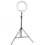 Lampa Circulara Tip Inel Ring Light, 30 cm cu suport de telefon si geanta, inaltime reglabila pana la 165 cm