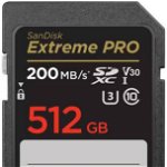 Card de memorie SanDisk Extreme PRO SDXC 512GB Class 10 U3 V30