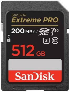 Card de memorie SanDisk Extreme PRO SDXC 512GB Class 10 U3 V30