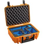 Outdoor Case Type 1000 for GoPro Hero 12 (fits even GoPro Hero 9/10/11), Orange, B&W