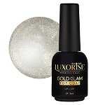 Gold Glam Top Coat LUXORISE, 15ml, LUXORISE