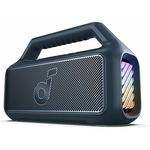 Boxa portabila Anker Soundcore Boom 2, 80W, Bluetooth, BassUp 2.0, Waterproof IPX7, Lumini RGB (Albastru), ANKER