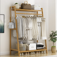 Organizator dulap bambus, AT PERFORMANCE®, natur, 143x98 cm, Atmag