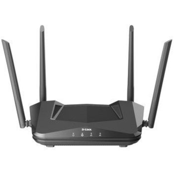 D-LINK AX1500 4G CAT6 SMART ROUTER G416, Interfata: 3 x 10/100/1000, 1 x WAN GB, 1 x SIM card slot, Standarde wireless: IEEE 802.11ax/ac/n/g/b/a, IEEE 802.3u/ab, viteza wireless: 2.4 GHz Up to 300 Mbps and 5 GHz Up to 1201 Mbps, Dual-Band, dimensiuni: 19, D-Link