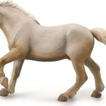 Colectați o figurină HORSE AMERICAN CREAM DRAFT STALLION XL, Collecta