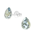 Cercei argint, Para cu cristale Swarovski Blue Shade, A4S38403