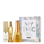 Trusa L'Oréal Professionnel Mythic Oil: Ulei Original Mythic Oil, 100 ml + Sampon hranitor Mythic Oil, 250 ml