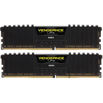 Memorie Corsair Vengeance LPX Black 16GB, DDR4, 3200MHz, CL16, Dual Channel Kit