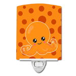 Caroline`s Treasures Carolines Comori BB8799CNL Cutie Ocean Octopus Orange ceramice Night Light Mltcl 6x4x3, 