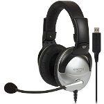 Casti Over-Ear SB45 USB Silver / Black, Koss