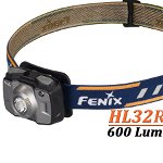 Lanterna frontala reincarcabila Fenix HL32R - 600 Lumeni - 73 Metri - Gri