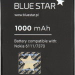 Bateria Blue Star BlueStar Battery Nokia 6111 N76 7500 Li-Ion 1000 mAh Analog BL-4B, Blue Star