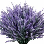 Set de 12 plante de lavanda artificiala RENATUHOM, plastic, verde/mov, 36 cm