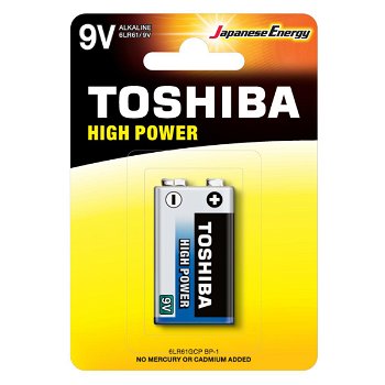Toshiba 6LR61GCP BP-1 household battery Single-use battery 9V Alkaline