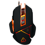 CANYON Hazard GM-6 Optical gaming mouse  adjustable DPI setting 800/1600/2400/3200/4800/6400  LED backlight  moveable weight slot and retractable top cover for comfortable usage  Black rubber  cable length 1.70m  137*90*42mm  0.154kg(replacement)