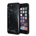 Husa iPhone SE 2020 / iPhone 8 / iPhone 7 / iPhone 6S / iPhone 6, Guess GUHCI8HYMABK, Marble, Negru