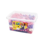 Cuburi de constructii Baczek in cutie 300 piese pentru fetite, Robentoys
