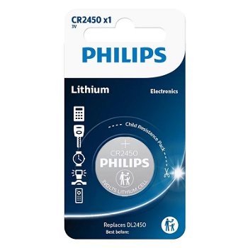 Baterie buton Lithium 3V Philips CR2450