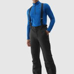 Pantaloni de schi cu bretele membrana 5000 pentru bărbați - negri, 4F Sportswear