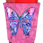 Caroline`s Treasures Carolines Comori 8859RSC Fluture pe Pink Red Solo Cup izolator de băuturi H Multi, 